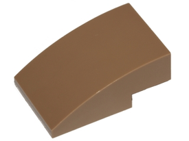 LEGO® los onderdeel Dakpan Gebogen Donker Geelbruin 24309