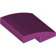 LEGO® los onderdeel Dakpan Gebogen in kleur Magenta 15068