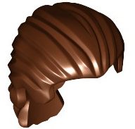 LEGO® los onderdeel Haar in kleur Roodachtig Bruin 95226