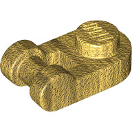 LEGO® los onderdeel Plaat Rond in kleur Parel Goud 26047