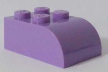 Plaatje in Gallery viewer laden, LEGO® los onderdeel Dakpan Gebogen Medium Lavendel 6215
