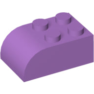 LEGO® los onderdeel Dakpan Gebogen Medium Lavendel 6215