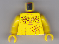 Plaatje in Gallery viewer laden, LEGO® los onderdeel Lijf met Motief Geel 973pb3028c01