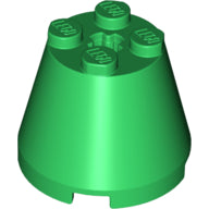 Plaatje in Gallery viewer laden, LEGO® los onderdeel Kegel in kleur Groen 6233