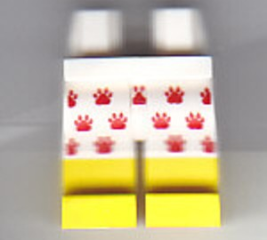 LEGO® los onderdeel Benen met Motief Wit 970c00pb0785