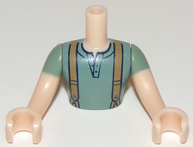 LEGO® los onderdeel Romp in kleur Lichte Noga FTMpb029c01