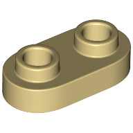 LEGO® los onderdeel Plaat Rond in kleur Geelbruin 35480