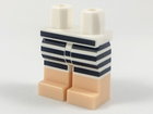 LEGO® los onderdeel Benen met Motief Wit 970c00pb0755