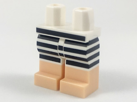LEGO® los onderdeel Benen met Motief Wit 970c00pb0755