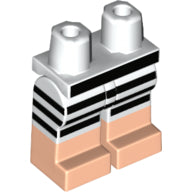 Plaatje in Gallery viewer laden, LEGO® los onderdeel Benen met Motief Wit 970c00pb0755