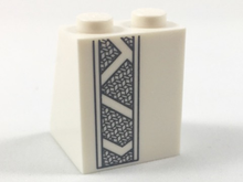 Plaatje in Gallery viewer laden, LEGO® los onderdeel Dakpan met Motief Wit 3678bpb107