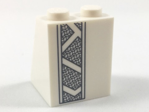 LEGO® los onderdeel Dakpan met Motief Wit 3678bpb107