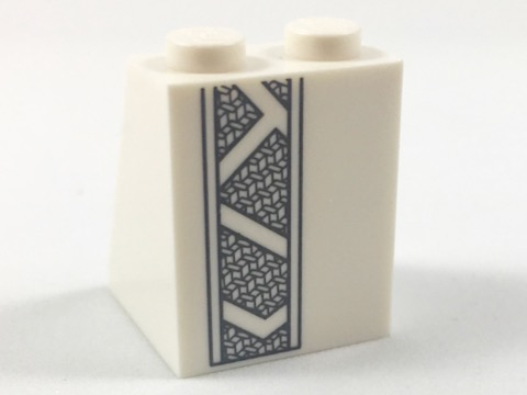 LEGO® los onderdeel Dakpan met Motief Wit 3678bpb107