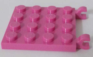 LEGO® los onderdeel Plaat Aangepast Donker Roze 11399