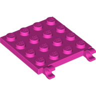 LEGO® los onderdeel Plaat Aangepast Donker Roze 11399