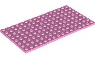 LEGO® los onderdeel Plaat Algemeen in kleur Fel Roze 92438