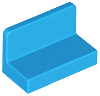 LEGO® los onderdeel Paneel in kleur Donker Azuurblauw 4865b
