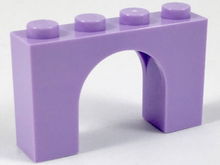 Plaatje in Gallery viewer laden, LEGO® los onderdeel Steen Boog in kleur Lavendel 6182