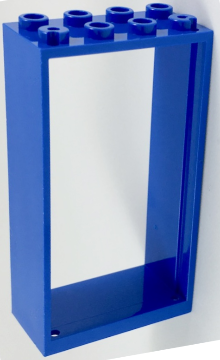 LEGO® los onderdeel Deurkozijn in kleur Blauw 60599