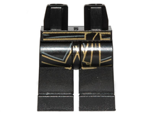 Plaatje in Gallery viewer laden, LEGO® los onderdeel Benen met Motief Zwart 970c00pb0787