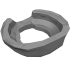 LEGO® los onderdeel Lijf Accessoire Parel Donkergrijs 24504