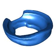 LEGO® los onderdeel Lijf Accessoire in kleur Blauw 24504