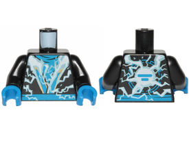 LEGO® los onderdeel Lijf met Motief Zwart 973pb3344c01