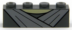 LEGO® Steen met Motief Donker Blauwachtig Grijs 3010pb225