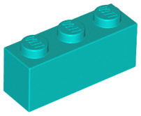 LEGO® los onderdeel Steen in kleur Donker Turkoois 3622
