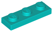 LEGO® los onderdeel Plaat Algemeen Donker Turkoois 3623