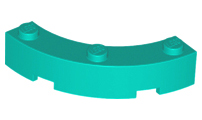 LEGO® los onderdeel Steen Rond Donker Turkoois 48092