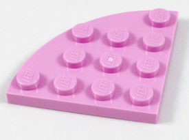 LEGO® los onderdeel Plaat Rond in kleur Fel Roze 30565
