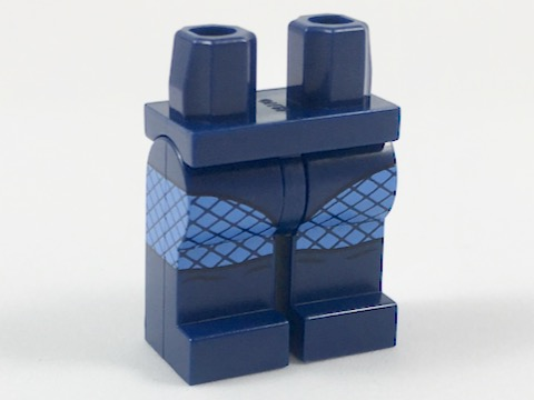 LEGO® onderdeel Benen met Motief Donkerblauw 970c00pb0760