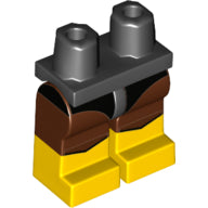 Plaatje in Gallery viewer laden, LEGO® los onderdeel Benen met Motief Zwart 970c88pb20