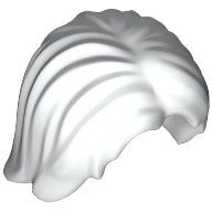 Plaatje in Gallery viewer laden, LEGO® los onderdeel Haar in kleur Wit 88283