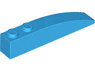 Plaatje in Gallery viewer laden, LEGO® los onderdeel Dakpan Gebogen Donker Azuurblauw 42022