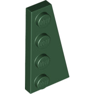 LEGO® los onderdeel Wig Plaat in kleur Donkergroen 41769