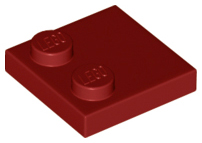 LEGO® los onderdeel Tegel Aangepast Donkerrood 33909
