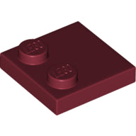 Plaatje in Gallery viewer laden, LEGO® los onderdeel Tegel Aangepast Donkerrood 33909