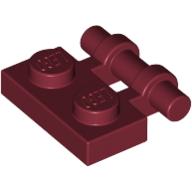 LEGO® los onderdeel Plaat Aangepast in kleur Donkerrood 2540