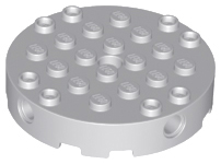 Plaatje in Gallery viewer laden, LEGO® los onderdeel Steen Rond Licht Blauwachtig Grijs 18897