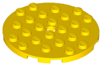 Plaatje in Gallery viewer laden, LEGO® los onderdeel Plaat Rond in kleur Geel 11213