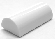 Plaatje in Gallery viewer laden, LEGO® los onderdeel Dakpan Gebogen in kleur Wit 6192b