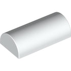 LEGO® los onderdeel Dakpan Gebogen in kleur Wit 6192b