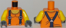 Plaatje in Gallery viewer laden, LEGO® los onderdeel Lijf met Motief Oranje 973pb2922c01