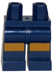 LEGO® onderdeel Benen met Motief Donkerblauw 970c00pb0748