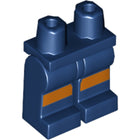LEGO® onderdeel Benen met Motief Donkerblauw 970c00pb0748
