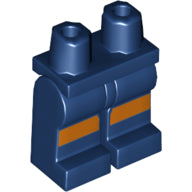 LEGO® onderdeel Benen met Motief Donkerblauw 970c00pb0748