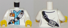 LEGO® los onderdeel Lijf met Motief Wit 973pb2921c01