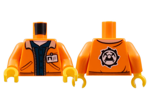 LEGO® los onderdeel Lijf met Motief Oranje 973pb2920c01